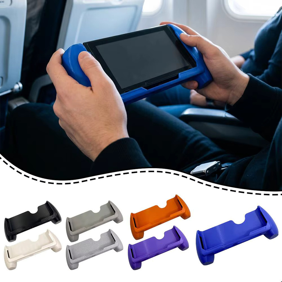 3D-gedruckter Griff für AYN THOR und Retroid Pocket Flip 2, Controller-Abdeckung und Ständer in Grau - Bild 4