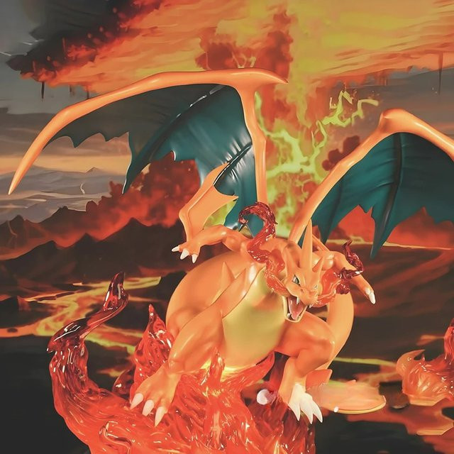 Potdemiel Pokémon Mega Glurak, Actionfigur, 18 cm, Kunststoff - Bild 1