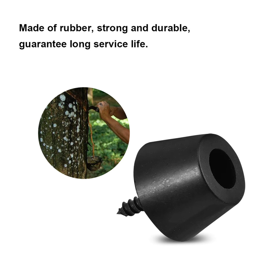 VBESTLIFE Gummifüße in Schwarz, 4 Paar Anti-Vibrations-Basis für Lautsprecher und Gitarrenverstärker, Durchmesser: 30 mm, Höhe: 20 mm - Bild 3