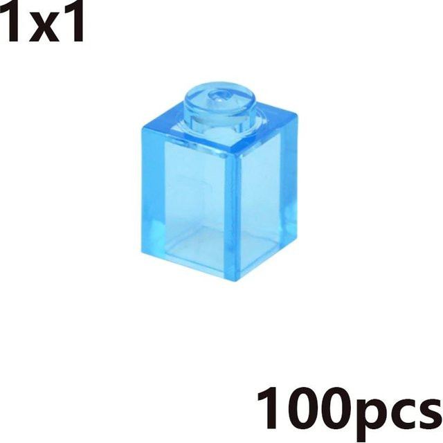 Bai Fen Bai dolls and toys MOC Transparent Dicke Bausteine, pädagogisches Kreatives Spielzeug, ab 3 Jahre - Bild 1
