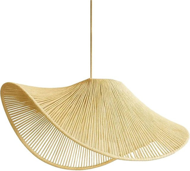 Opviq Pendelleuchte Beige aus Kunststoff im Boho-Design, E27, B/T/H: 50 x 50 x 50 cm - Bild 1