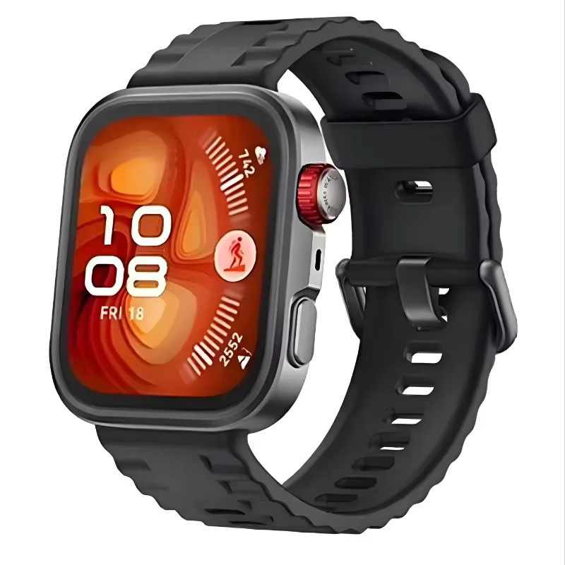 Mptionx Uhrenarmband Silikon, Schwarz, Huawei Watch Fit 4 Pro, Fit 4, Fit 3 - Bild 2