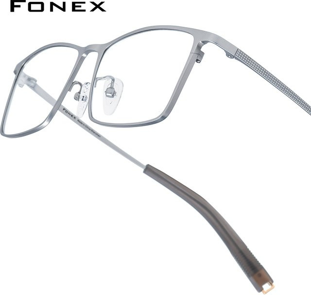FONEX Brille, Vollrand, quadratisch, Titan, Herren - Bild 1