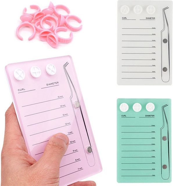 DUTRIEUX Wimpern Verlängerung Werkzeug, Wimpern Halter Palette mit Magnetischer Saug Skala Platte, Unisex - Bild 1