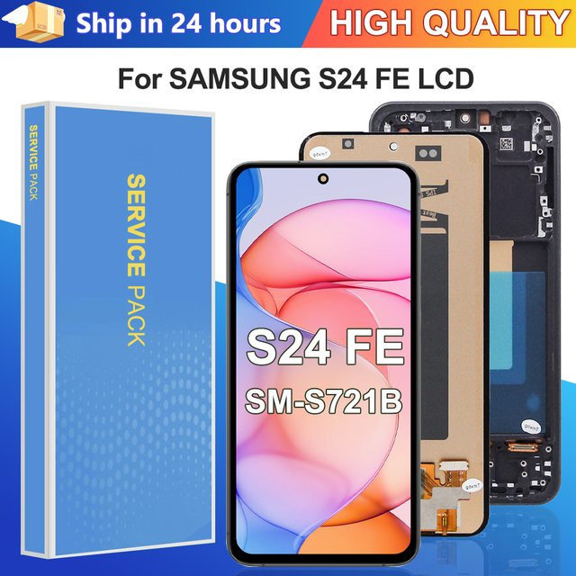 Samsung S24 FE LCD-Display mit Touchscreen-Digitizer-Baugruppe in Schwarz als Ersatzteil für S721B S721U S721W S7210 - Bild 1