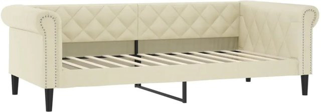 vidaXL Tagesbett in Creme mit Kunstleder, B/T: 90 x 200 cm - Bild 1