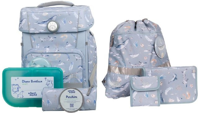 School-Mood Champion Maxx Nordic Collection 7-tlg. Schulranzenset in Aqua Blue - Bild 1