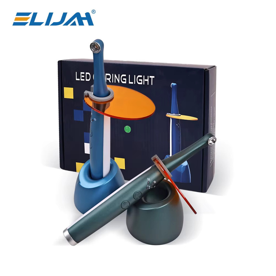 ELIJAH Kabellose LED-Lichthärtung mit 2500 mW/cm2, 10 W Multifunktionaler Aushärtungskopf für Kunstharz, Blau-Weiß - Bild 2