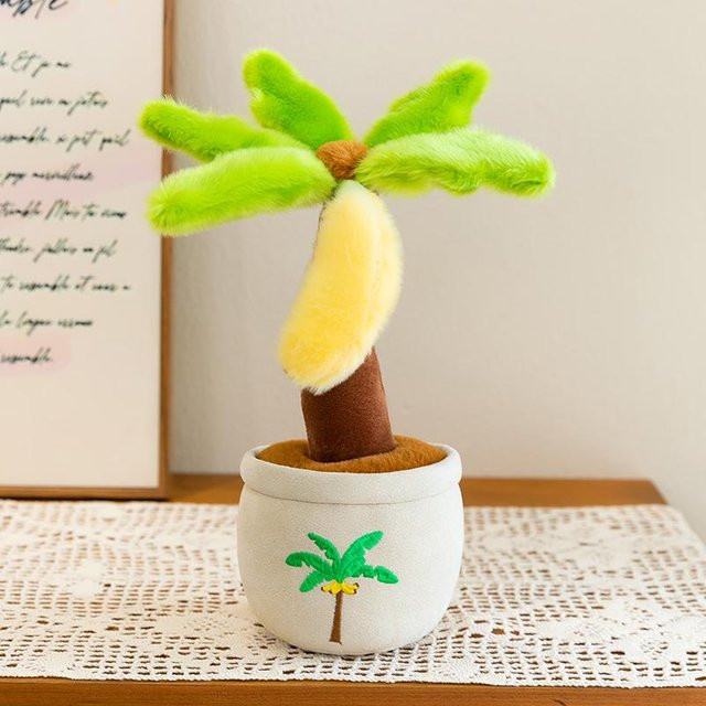 Yiran Health & Beauty Bananenbaum Topfpflanze, Stofftier, 30cm, Grün - Bild 1