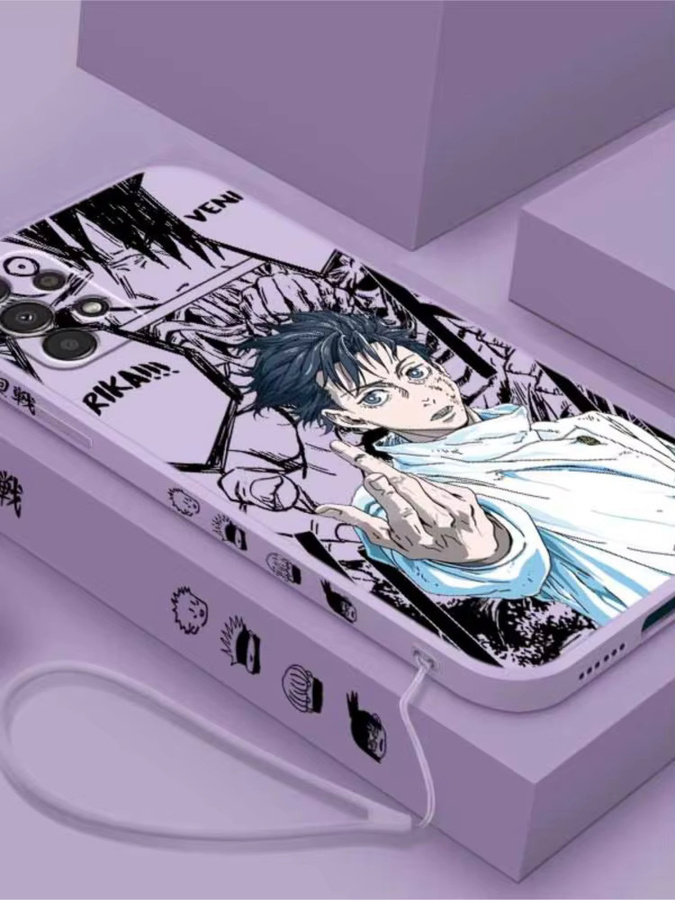 Jujutsu Kaisen Anime Handyhülle für Samsung Galaxy S26 S25 S24 S23 S22 S21 S20 Ultra Plus Lite mit Liquid Rope Design - Bild 3