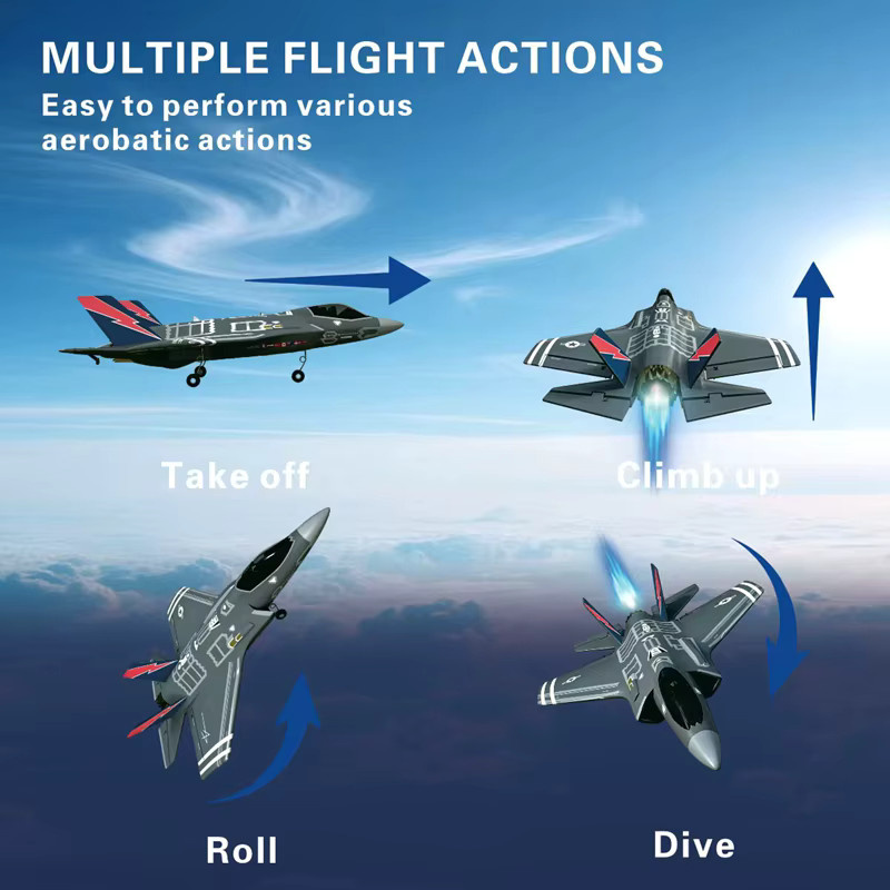 WLTOYS F-35 Lightning RC-Flugzeug, Segelflugzeug, ab 14 Jahren - Bild 4