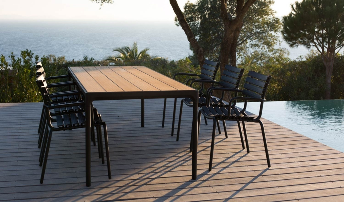 HOUE Outdoor Tisch aus Bambus in Braun im neosandinavischen Design - Bild 2