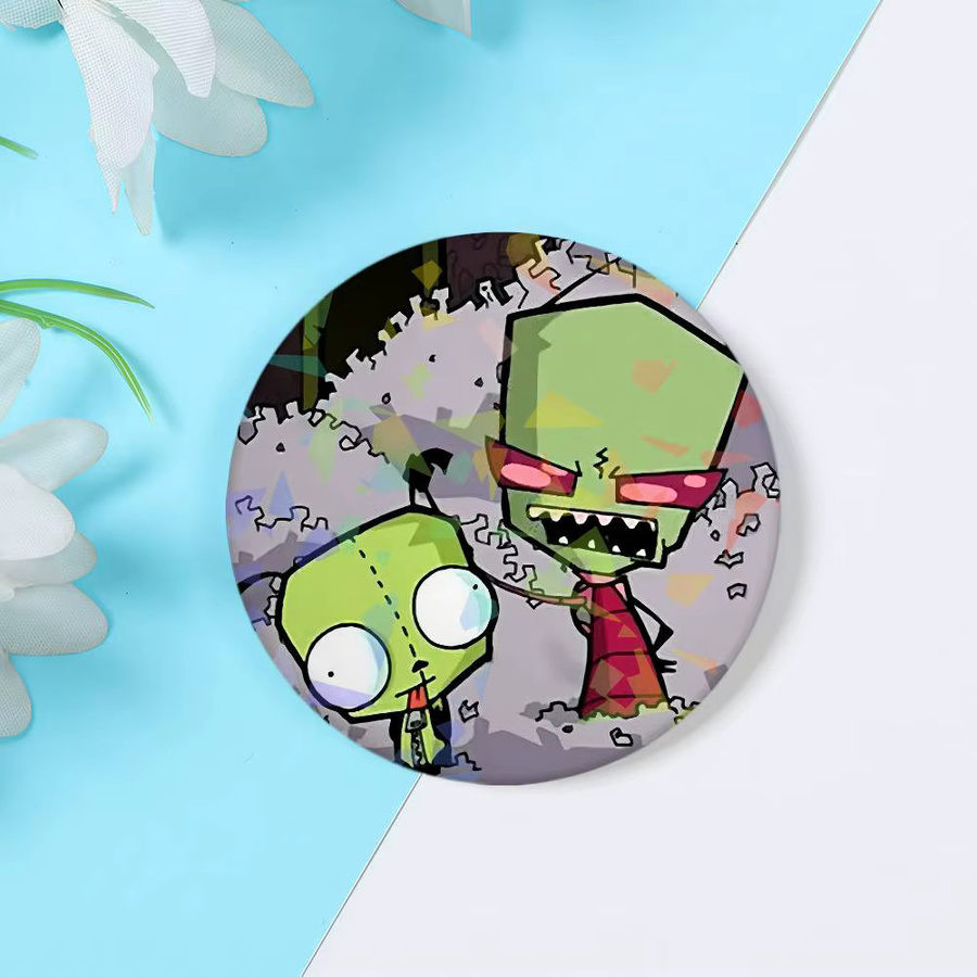 Brosche Alien ET Green Invader ZIM, Unisex - Bild 6