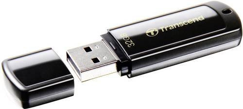 Transcend JetFlash 350 USB-Stick 32 GB Schwarz USB 2.0 TS32GJF350 - Bild 1