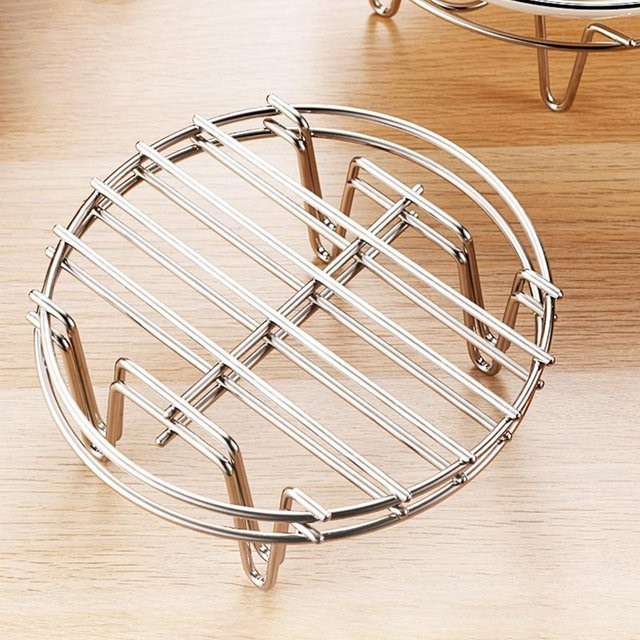 ThousandJoy Edelstahl Dampfgarer-Rack rund, beige, Höhe: 4 cm, Durchmesser: 19 cm - Bild 1