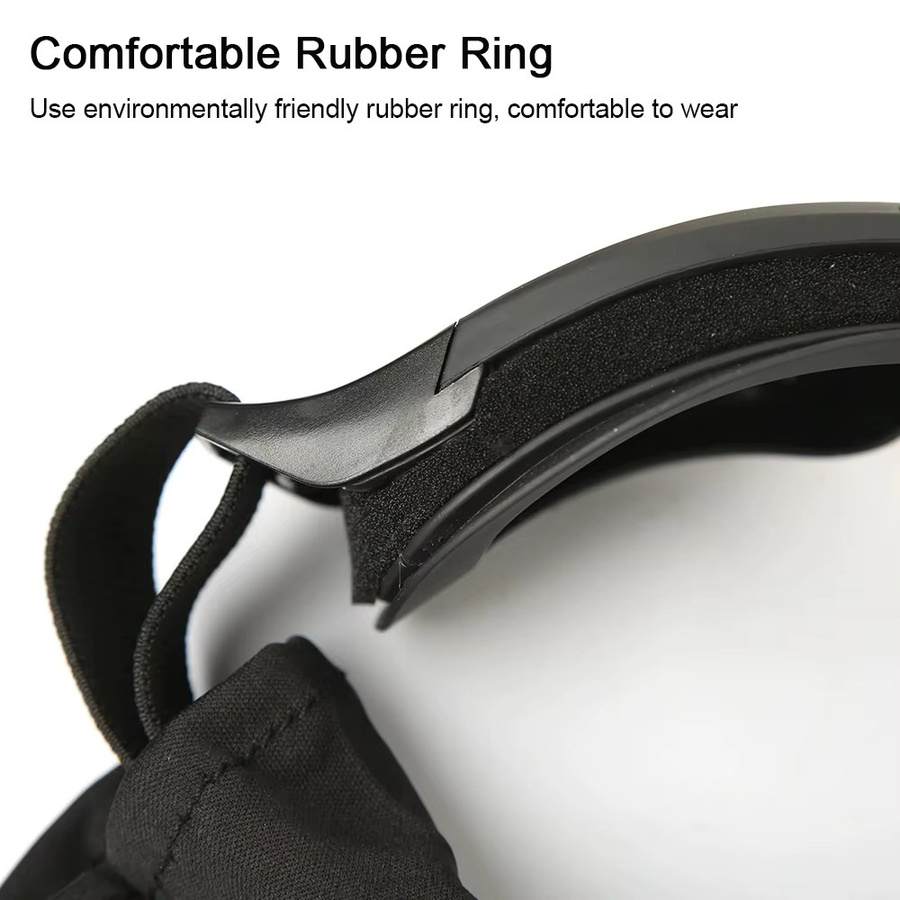 Taktische Outdoor Airsoft Schutzbrille mit 3 Linsen in Schwarz, wind- und staubbeständig für Schießen, Motocross und Bergsteigen - Bild 4