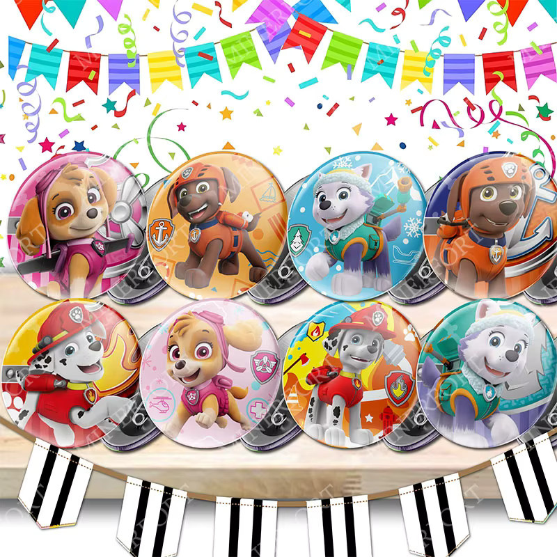 Paw Patrol Brosche, Kinder, rund - Bild 2