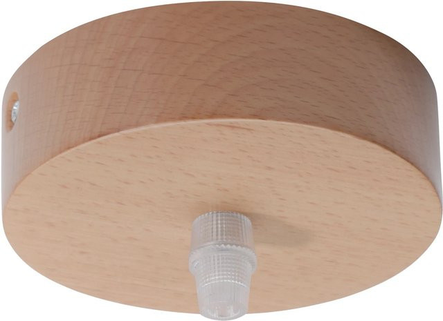 Just Light. Baldachin 1-flammig aus Holz in Natur, rund, Durchmesser: 100 mm - Bild 1