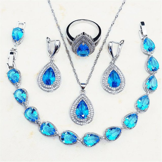 YIRAN Schmuck-Set, Kupfer, gray, Zirkonia, Unisex - Bild 1