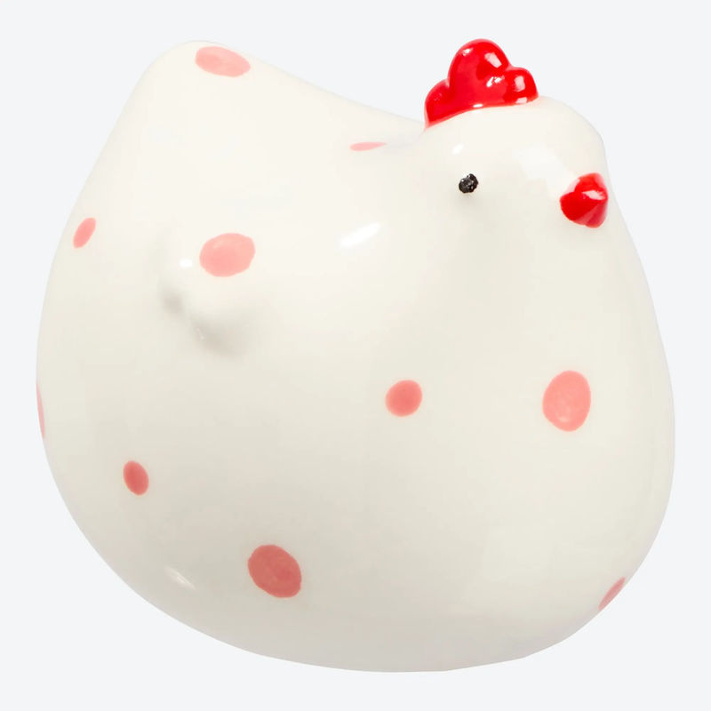 NKD Deko-Huhn aus Keramik in Weiß für Ostern und Frühling, B/T/H: 6,5 x 6 x 7 cm - Bild 2