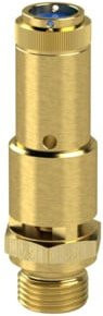 Riegler Sicherheitsventil DN 10 aus Messing in Gold, G 1/2, Ansprechdruck 7 bar - Bild 1