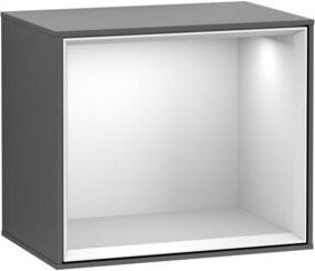 V&B Regalmodul Finion Wandbeleuchtung mit integriertem LED-Licht, Weiß und Anthrazit matt, B/H/T: 41,8 x 35,6 x 27 cm - Bild 1