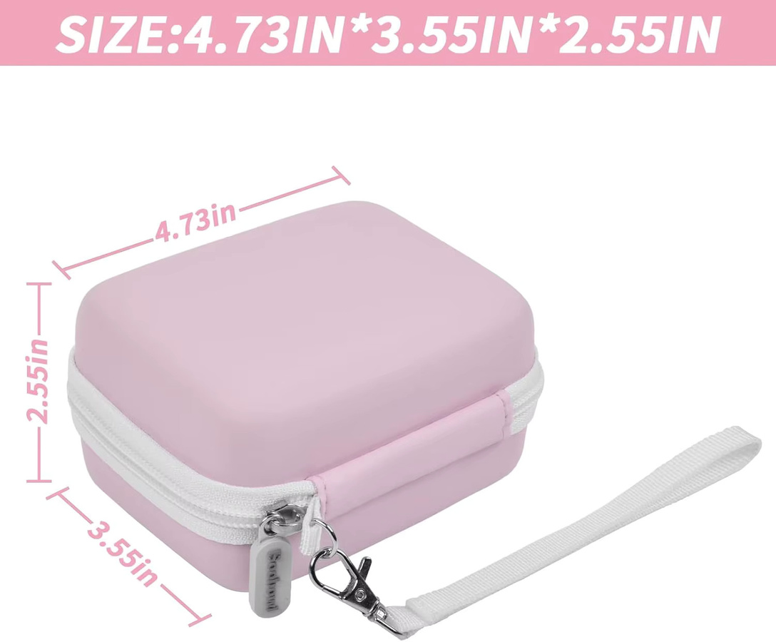 Kasfoti Aufbewahrungstasche für Digitalkameras in Pink, kompatibel mit CAMKORY, Lecnippy, Lecran, Kodak PIXPRO und Qumcou - Bild 4