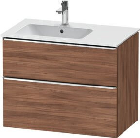 Duravit Waschtischunterschrank D-Neo Wandmontage Nussbaum Braun B: 81 cm, H: 62,5 cm, T: 46,2 cm - Bild 1
