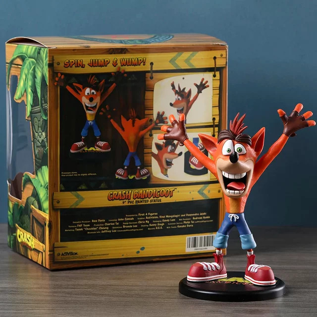 Bandai Crash Bandicoot Figur, Kunststoff, orange - Bild 1