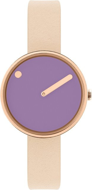 Picto Damenuhr, Quarz, Edelstahl, 30 mm, Violett, 5 ATM - Bild 1