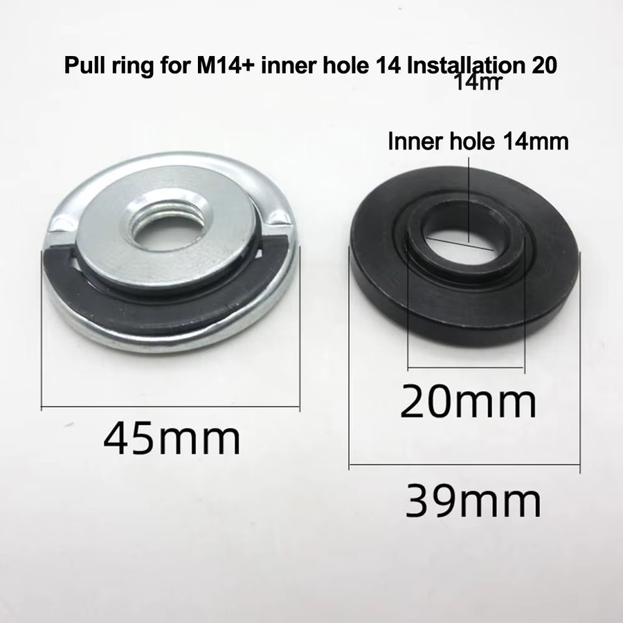 Vibratite M14 Quick Release Selbstsichernde Schleifer Flansch Mutter und Drückplatte Set in Silber - Bild 4