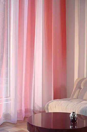 Jotex Voile-Gardine LOLLIPOP extra breit, Pink, Höhe: 260 cm - Bild 1