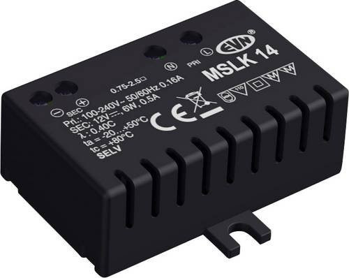 EVN MSLK14 LED-Trafo Konstantspannung 12V DC mit 6W Leistung - Bild 1