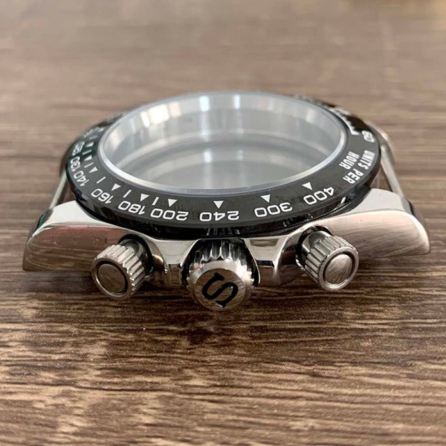 MASiKEN Uhrengehäuse, Edelstahl, Silber, 39 mm, Quarzwerk, Unisex - Bild 1