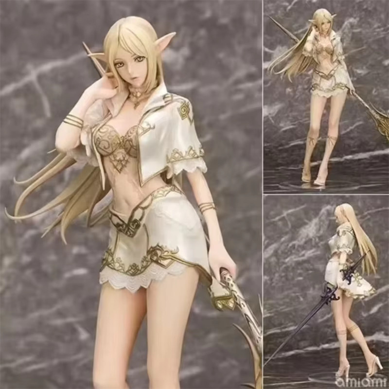 Bandai Anime Figur Weiß Elf Drow Girl Mage aus PVC für deine Desktop Dekoration - Bild 2