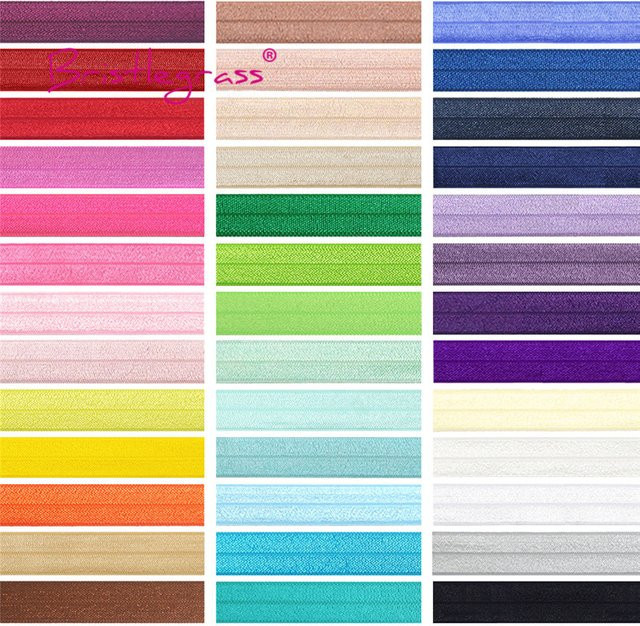 BRISTLEGRASS Elastisches Spandex-Satinband in Gelb mit glänzendem FOE-Effekt für Näharbeiten und Spitzenbesatz, Breite: 2 cm - Bild 1