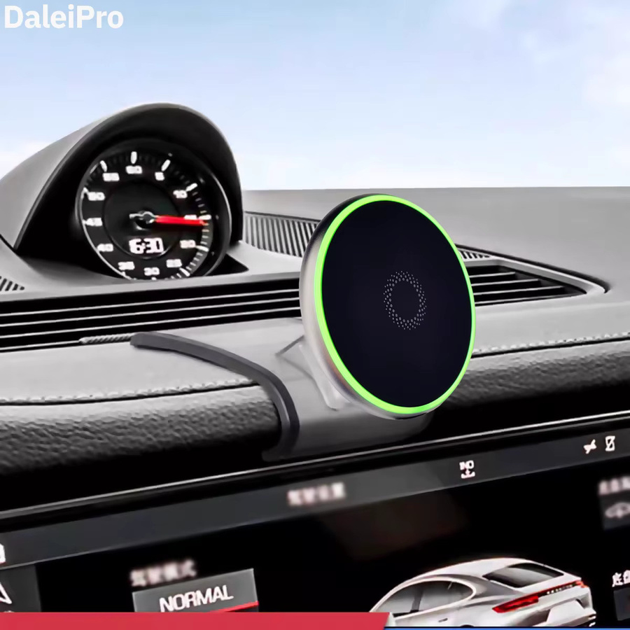 DaleiPro Magnetische MagSafe Auto-Handyhalterung mit Wireless-Ladegerät für Porsche Panamera 2017-2023, Schwarz - Bild 1