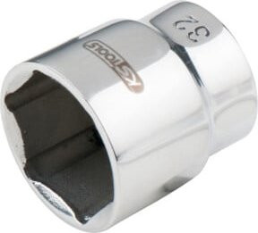 KS Tools 6kant-Stecknuss aus Edelstahl 3/4 Zoll in Silber, 22 mm - Bild 1