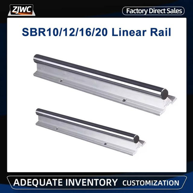 Linearschiene SBR Führungsschiene mit Gleitschienenwagen für CNC-Maschinenteile, Farbe: Silber - Bild 1