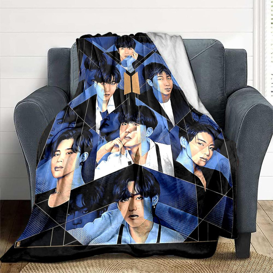 Yun2 Home Flanell-Kuscheldecke mit Print in Multicolour, B/B: 80 x 120 cm - Bild 7