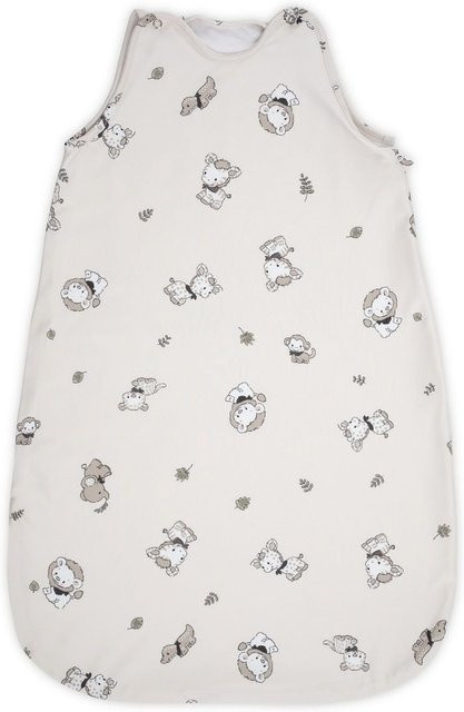 Lorelli Baby Winterschlafsack aus 100% Baumwolle mit 2,5 TOG in Beige und Grau, B/T/H: 80 x 45 x 3 cm - Bild 1