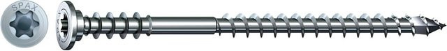 Spax Justierschraube T-Star Plus T30 Wirox Flachkopf Holz Silber Durchmesser: 6 mm, Länge: 70 mm, 75 Stück - Bild 1