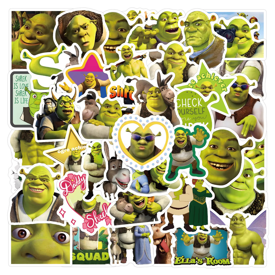 Bandai Shrek Aufkleber, 60-teiliges Set - Bild 4