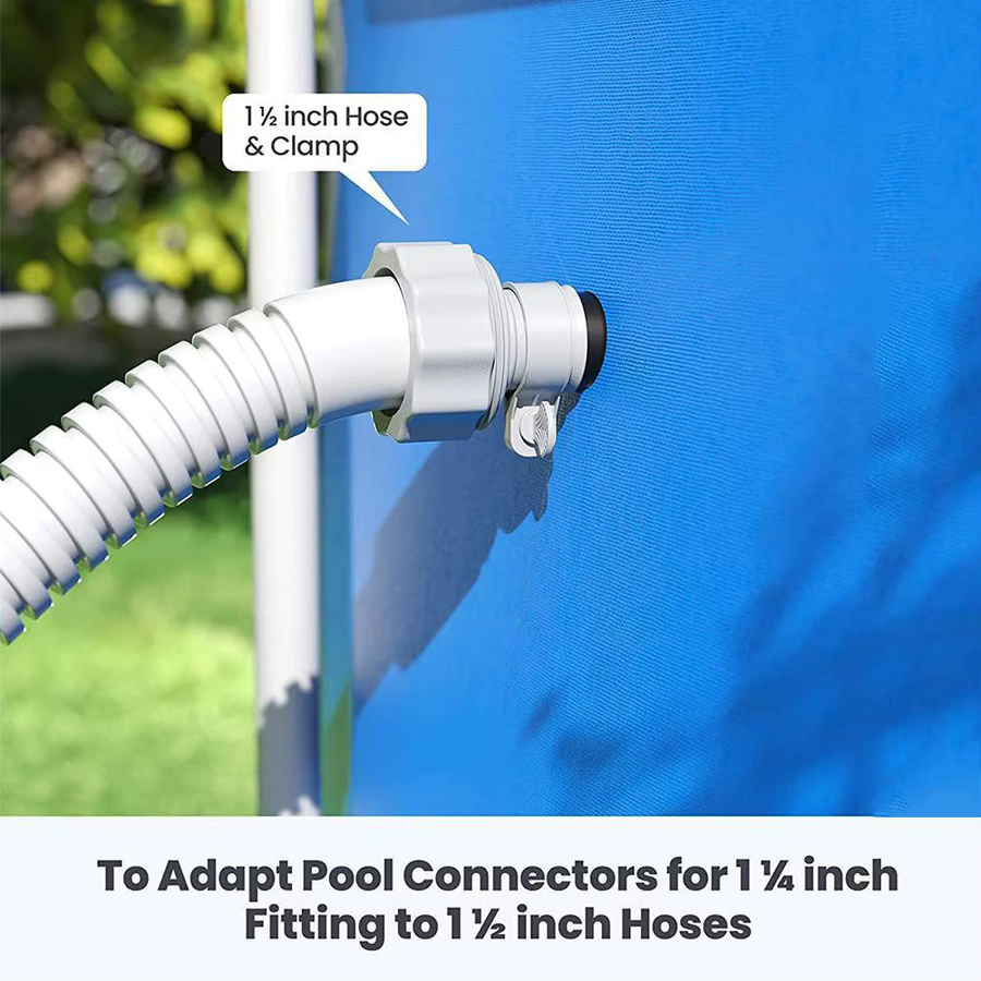 Intex Typ B Schlauchadapter für Aufstellpools, 1,25 Zoll auf 1,5 Zoll, Weiß - Bild 2