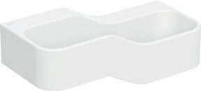 Geberit Spiel- und Waschlandschaft Bambini in Weiß, Breite: 90 cm, 2 Waschplätze, asymmetrisch mit tiefem Becken rechts - Bild 1