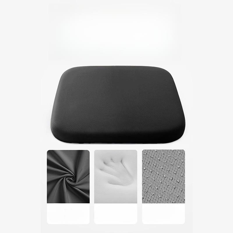 Rutschfestes Hämorrhoiden-Sitzkissen von Warm Magpie Home in Dunkelblau für Ischias und langes Sitzen, B/T/H: 35 x 35 x 3,5 cm - Bild 4