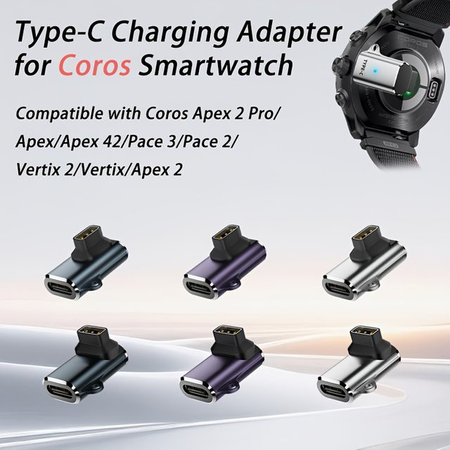 USB-C-Ladeadapter für Coros Smartwatches wie Pace 2, Pace 3, Apex und Apex 2 Pro zur Stromversorgung per Plug-and-Play - Bild 1