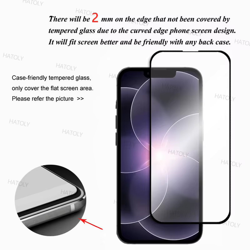 Panzerglas Displayschutzfolie für Apple iPhone 17e und iPhone 16e, transparent, Vollkleber-Schutzglas - Bild 3