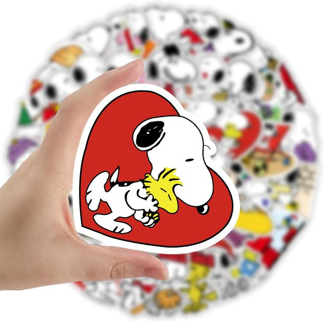 Bandai Snoopy Aufkleber, 100-teiliges Set, multicolour - Bild 1