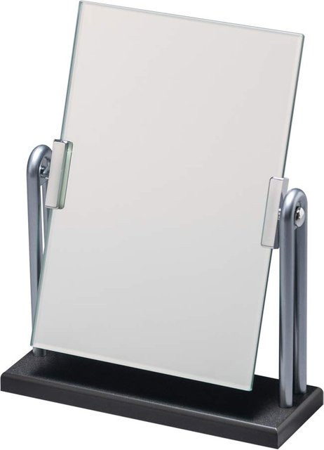 HORIUCHI Tischspiegel Silber mit Facettenschliff und verstellbarem Winkel, Größe M - Bild 1